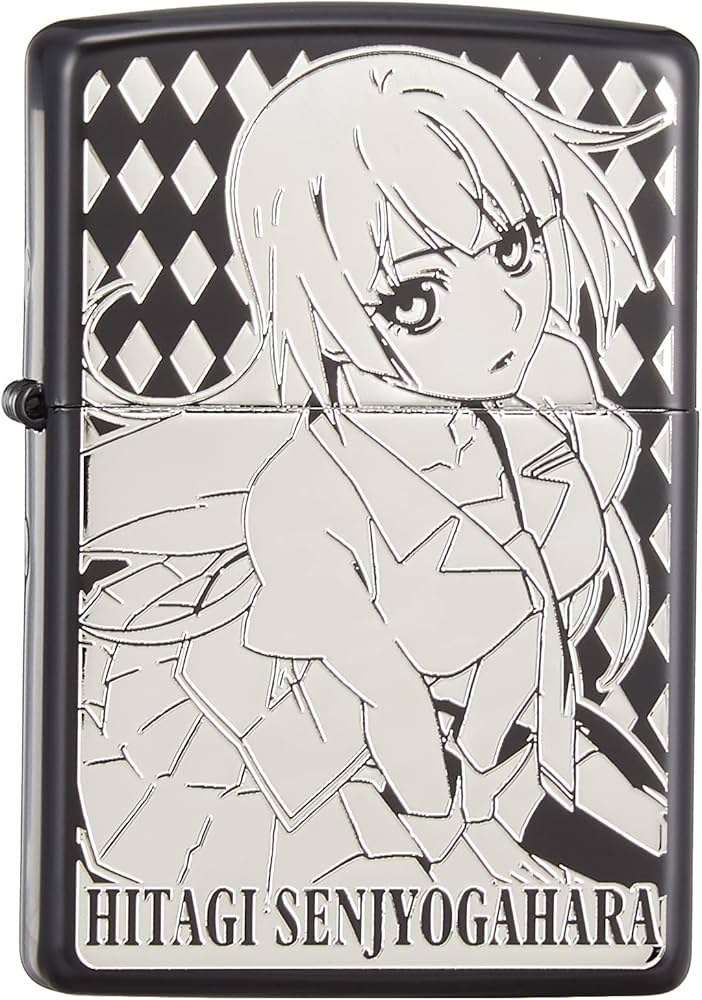 Amazon.co.jp: 物語シリーズ B柄 戦場ヶ原ひたぎ Zippo : ファッション