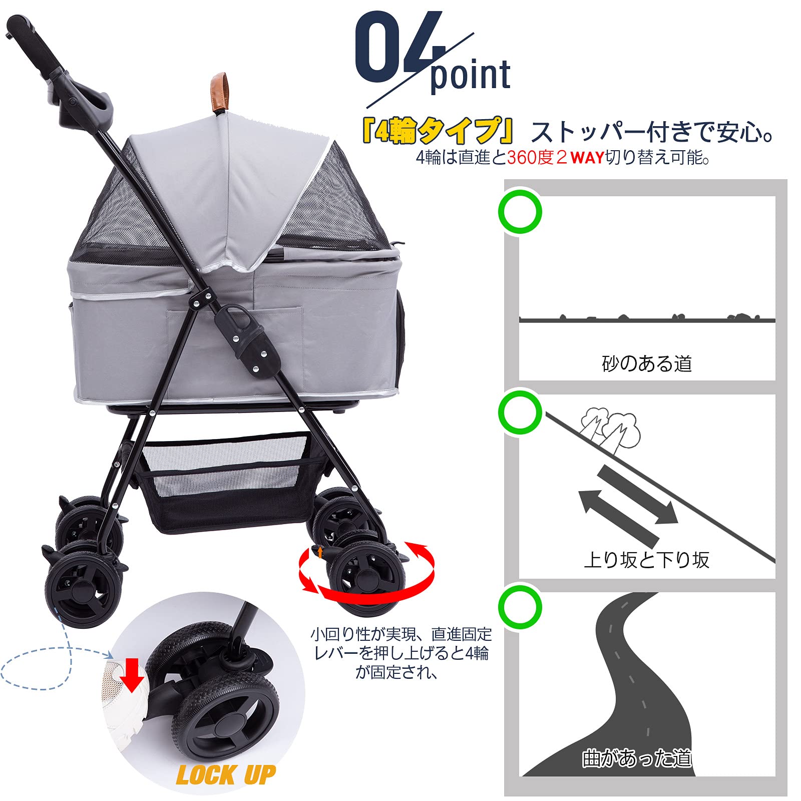 PETTOM 犬 カート 分離型 ペットカート 犬用ベビーカー 小型犬 中型犬