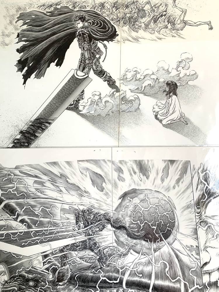 Amazon.co.jp: ベルセルク 複製 原稿 2種セットGenga検索用:原画 セル