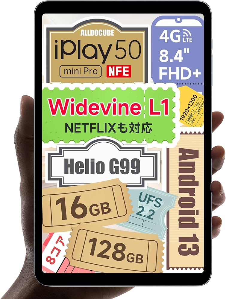 Amazon.co.jp: ALLDOCUBE iPlay50mini Pro NFE 8.4インチタブレット
