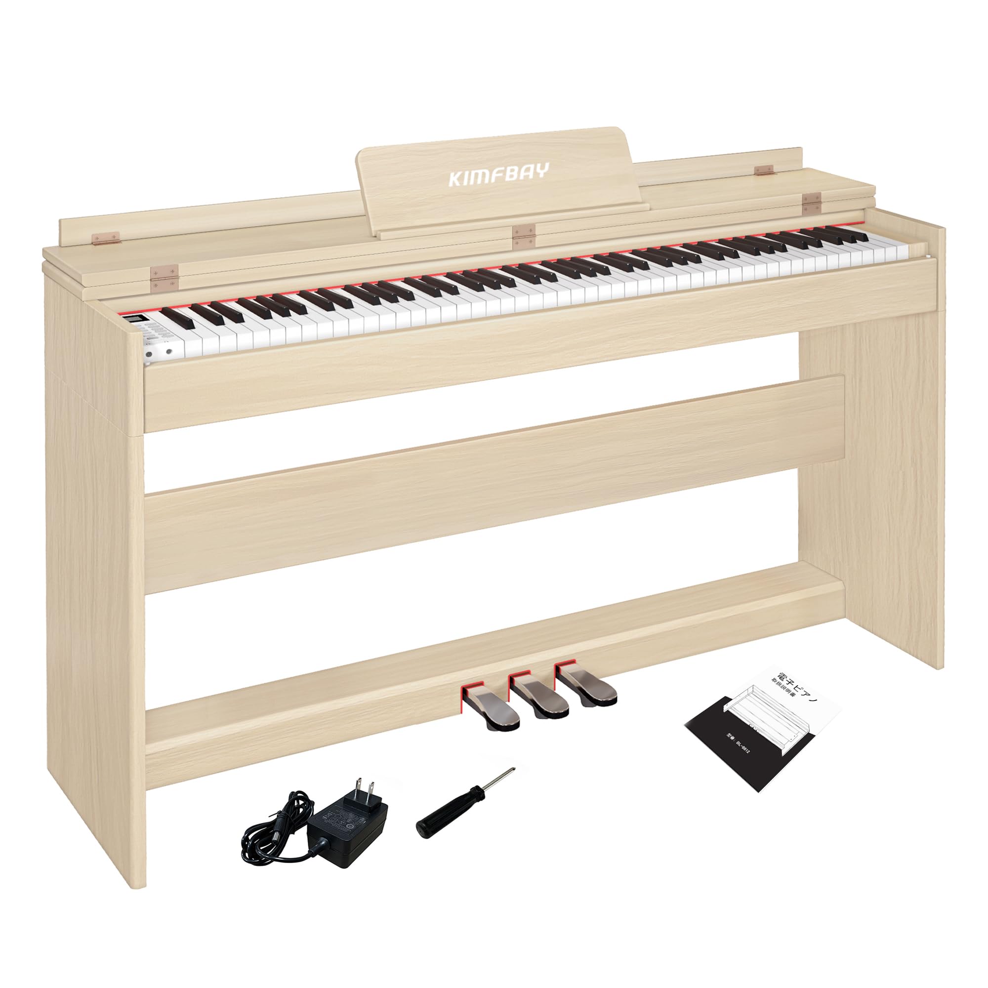 電子ピアノ 88鍵盤 ハンマーアクション 88鍵盤 木製 ピアノ 3本ペダル