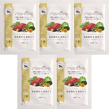 Amazon.co.jp: ミシュワン ドッグフード 成犬用(国産鶏肉＆馬肉)お試し