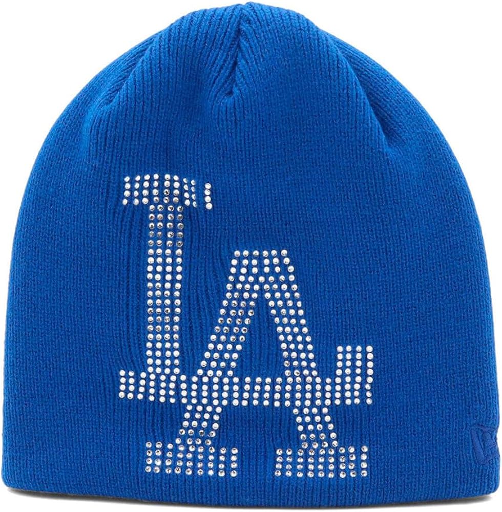 Amazon | [ニューエラ] ニット帽ビーニー MLB ラインストーン LA