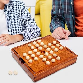 Amazon.co.jp: Yotijay ペグ ソリティア ボードゲーム 32 ペグ