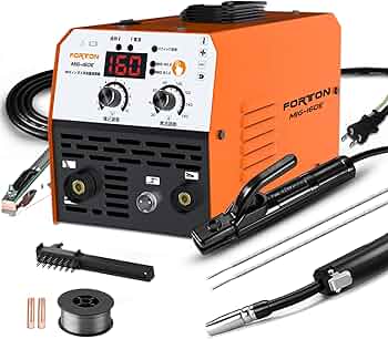 Amazon | FORTON 半自動溶接機MIG160E AC100V 1台両用 MMA・MIG