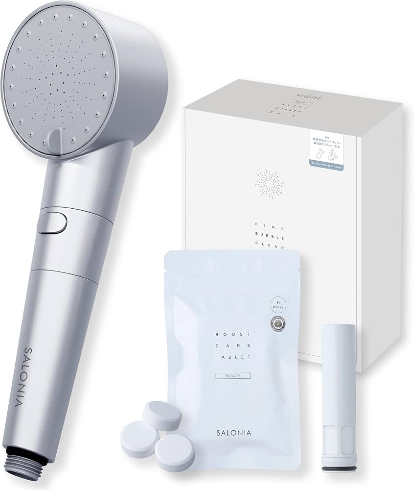 Amazon | SALONIA サロニア シャワーヘッド ファインバブルクリア