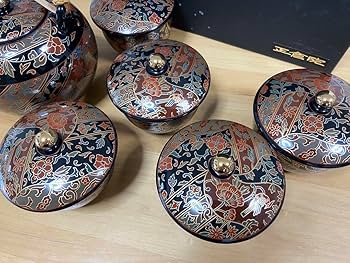 Amazon.co.jp: 青藍窯 セラミック藍 正倉院 瑞鳥 汲出茶器 6点セット