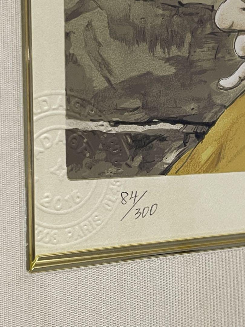 限定価格 藤田嗣治 レオナールフジタ 花を持つ少女 シルクスクリーン