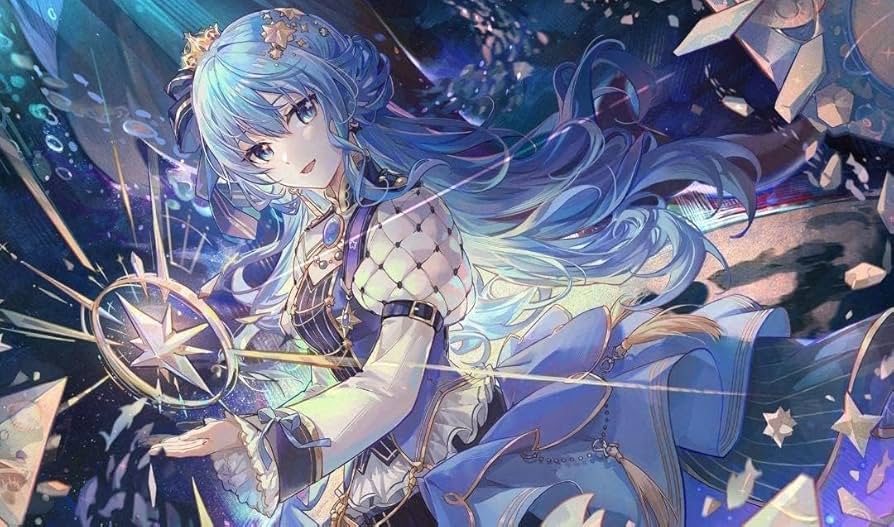 ホロライブ 星街すいせい スリーブ プレイマット ミッドナイトブルー