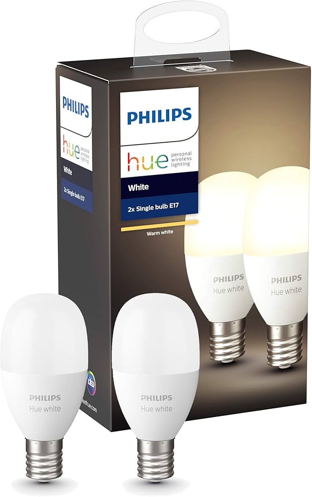 Amazon | Philips Hue (ヒュー) ホワイトシングルランプE17(電球色)2個