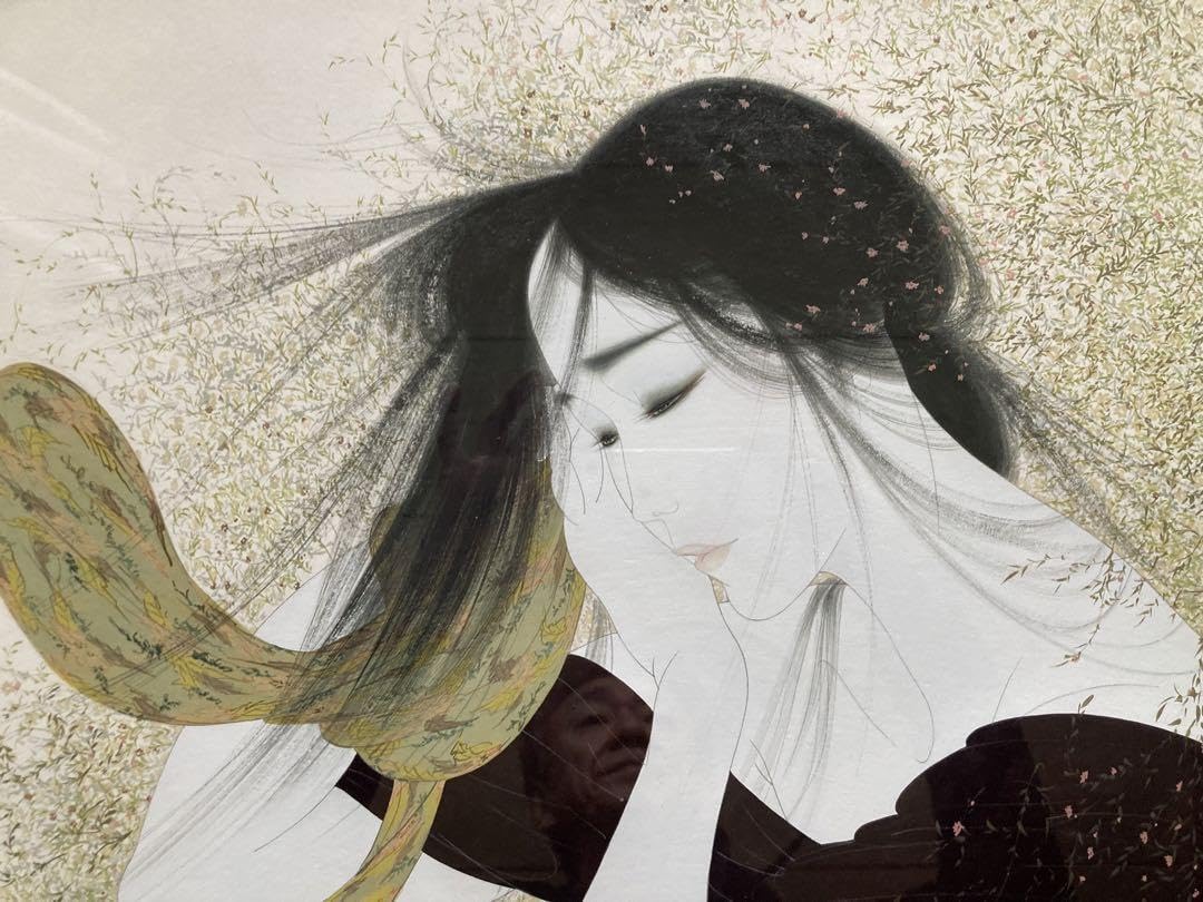 Amazon.co.jp: 中島潔 「名古屋の女」 直筆水彩画 真作保証 : Toys & Games