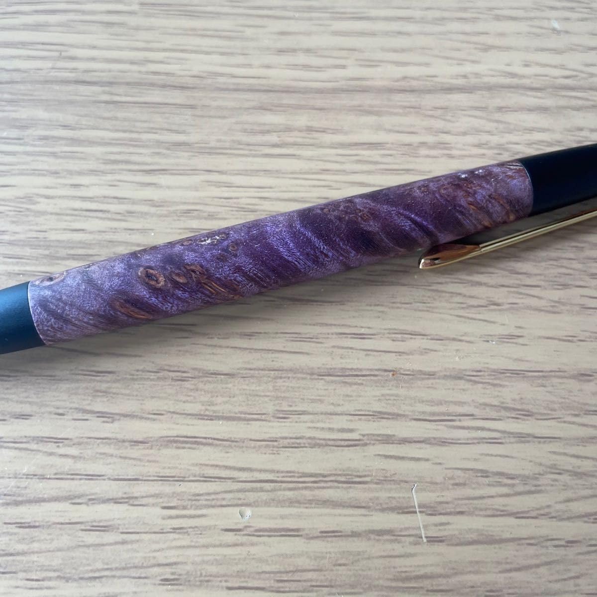 野原工芸 バーズアイメープル・スタビ（紫）シャープペンシル Amazon