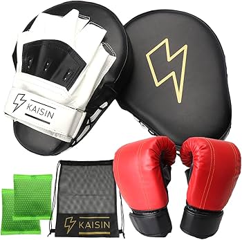 Amazon | KAISIN ボクシング グローブ ミット セット 収納袋付き