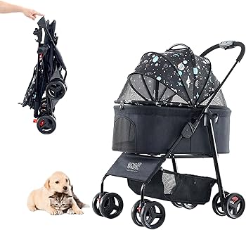 Amazon.co.jp: 分離型 折りたたみ ペットカート 犬用ベビーカー 猫