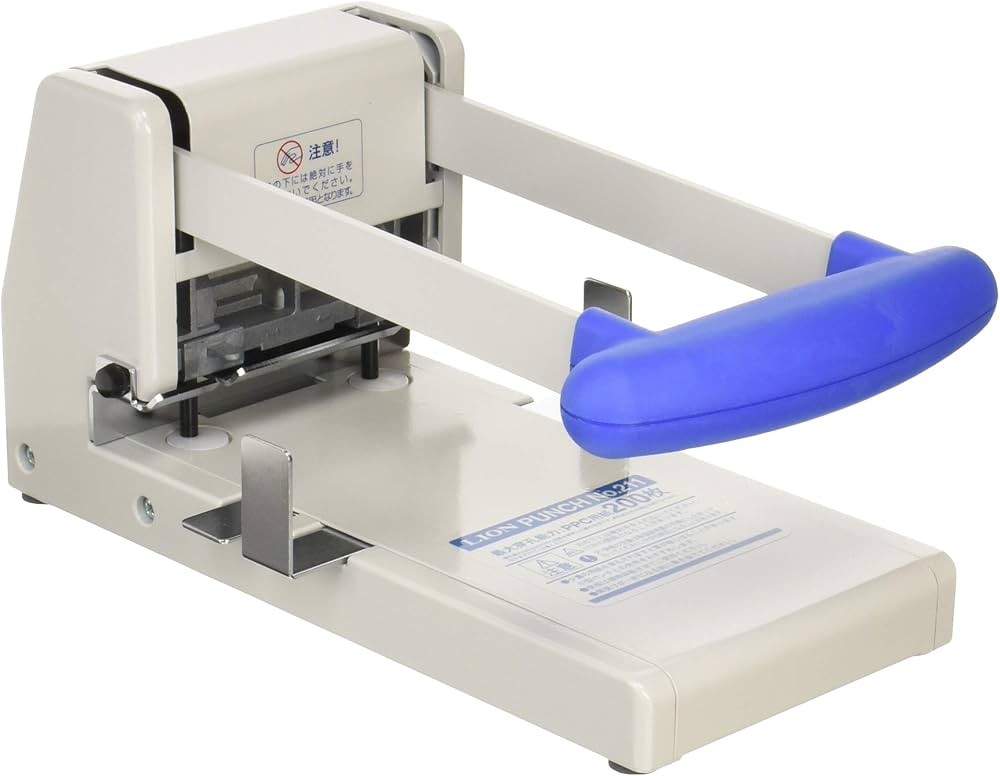 Amazon | ライオン事務器 パンチ パイプ錐 2穴 強力タイプ 200枚 No