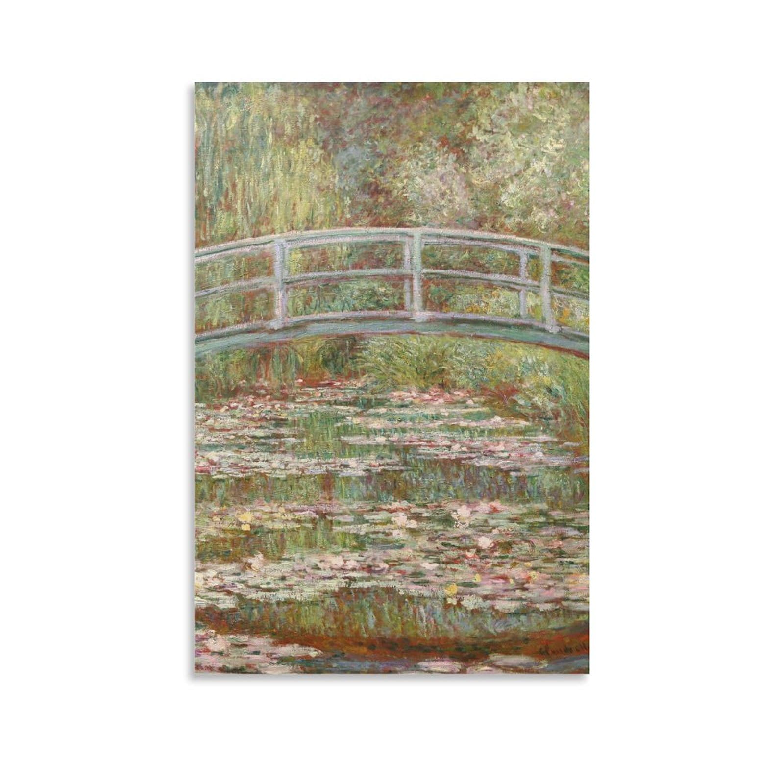 モネ額睡蓮池橋