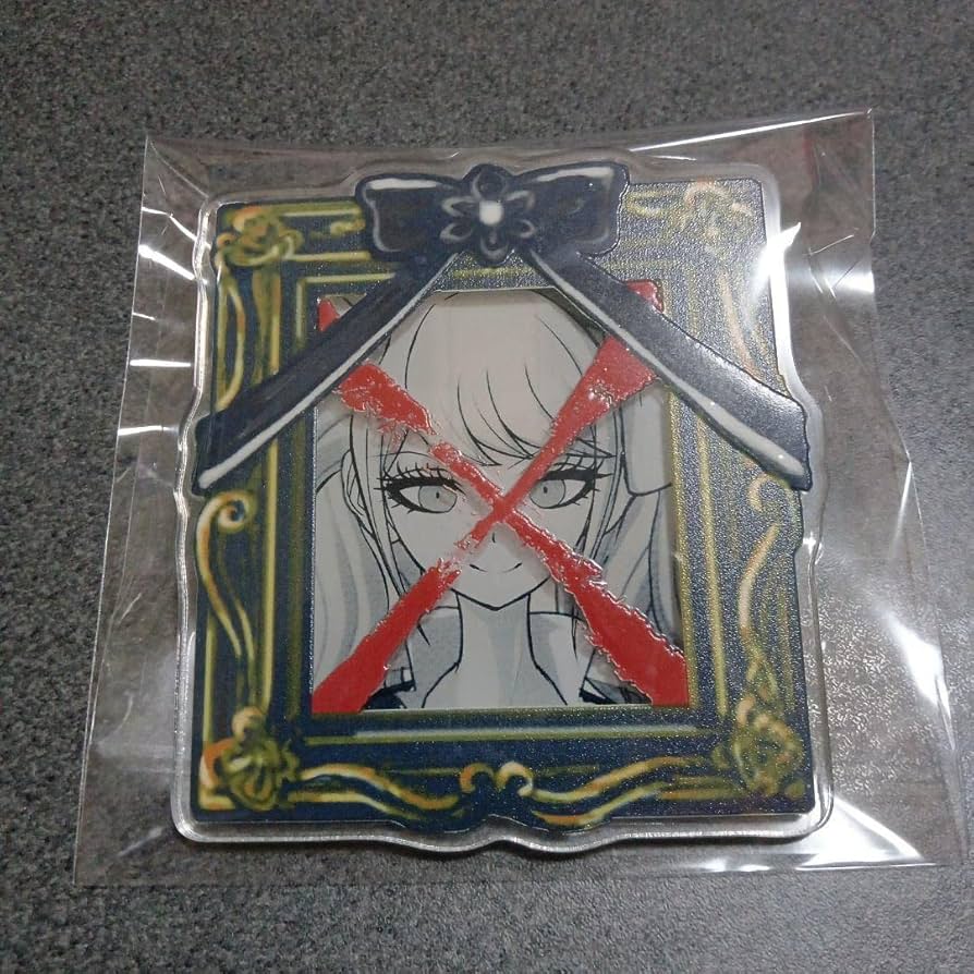 ダンガンロンパ 遺影 アクリルバッジ 江ノ島盾子 ダンガンロンパ 遺影