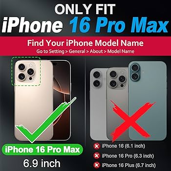 Amazon.com: SHIELDON Case for iPhone 16 Pro Max 5G 2024, Genuine