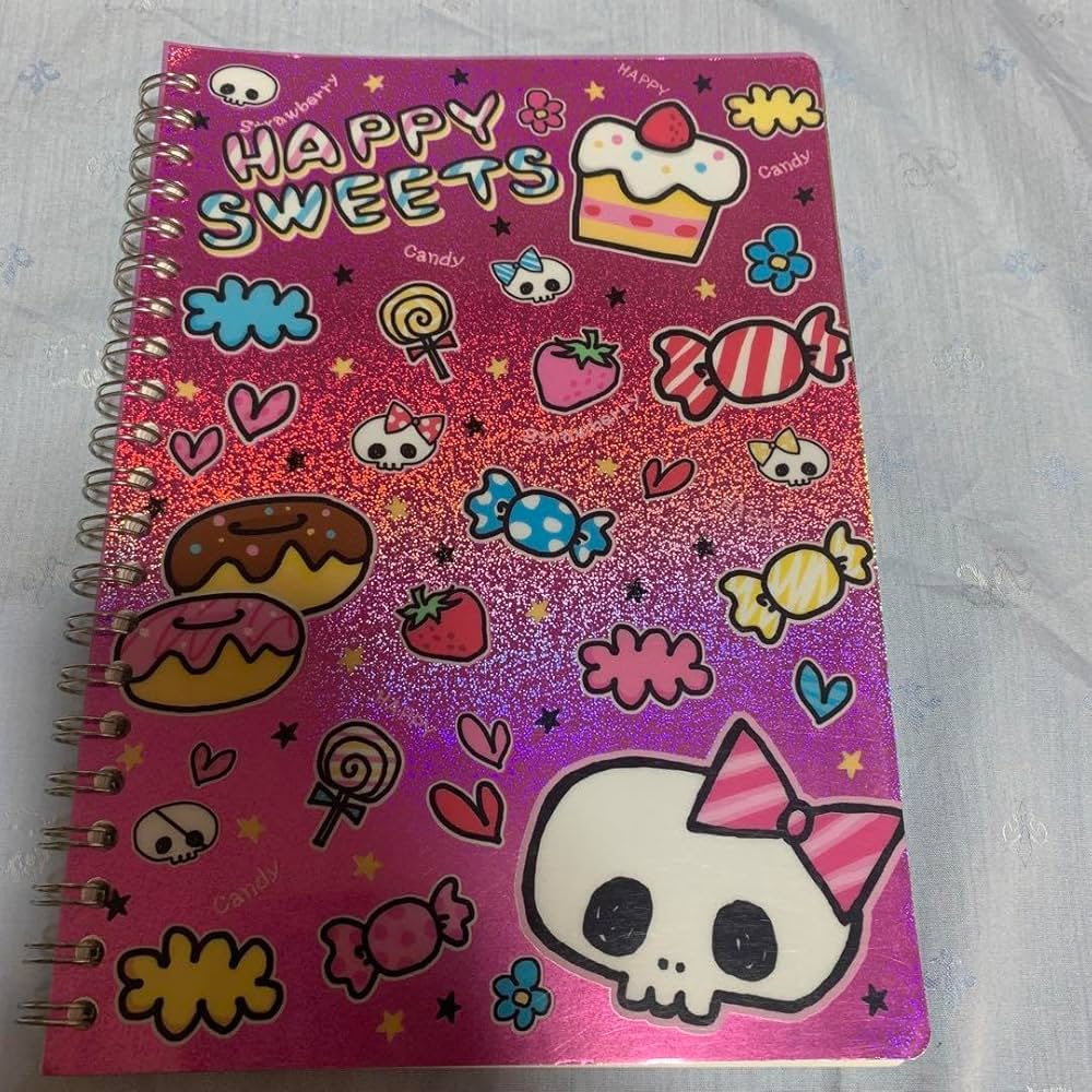 Amazon.co.jp: 平成レトロスイーツ柄リングメモ帳カミオジャパン