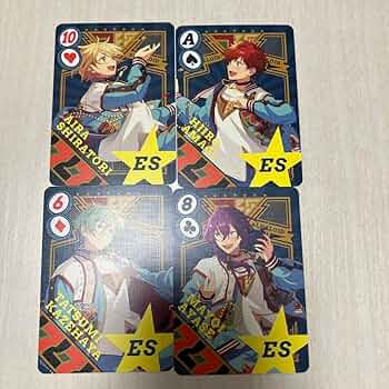 Amazon.co.jp: あんスタ 7周年 ALKALOID ビジュアルプレイングカード