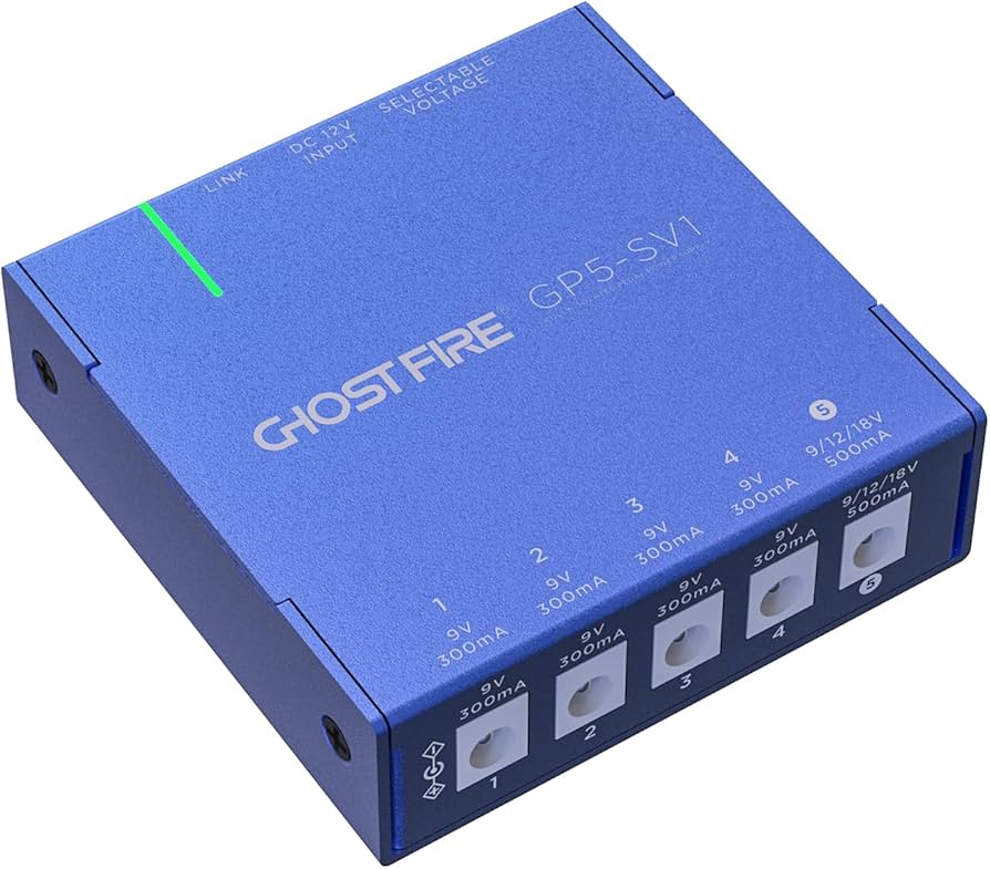 Amazon.co.jp: GHOSTFIRE エフェクター 電源 5チャンネル フルアイソ
