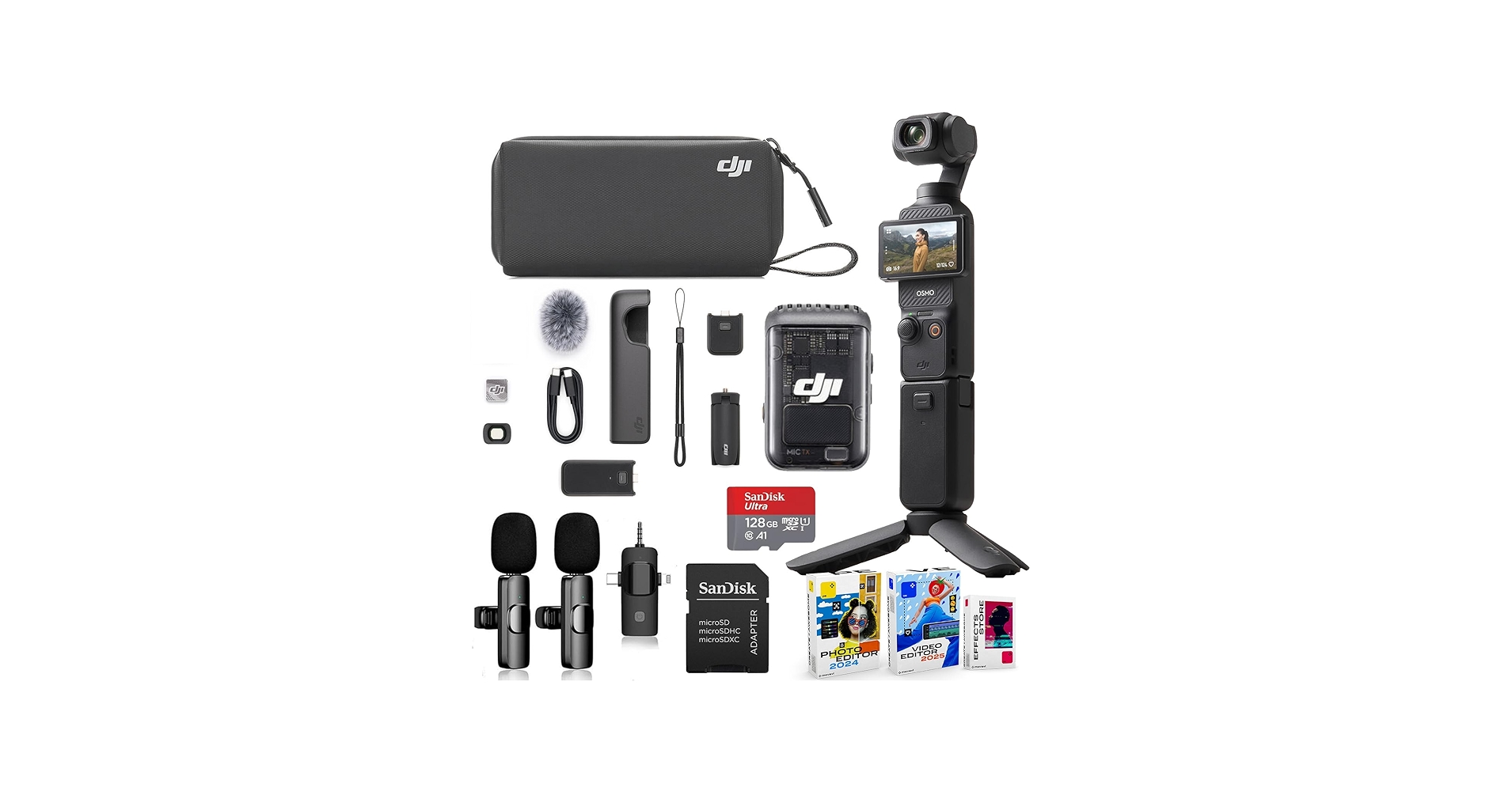 Amazon.com : DJI Osmo Pocket 3 Creator Combo Bundle with Clip-On