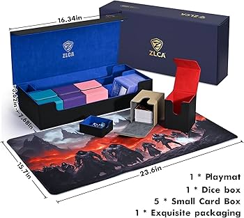 Amazon.co.jp: ZLCA カードデッキボックス プレイマット付き MTG TCG用