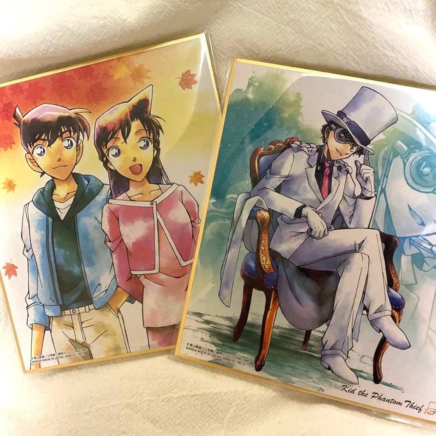 名探偵コナン ミニクリアファイル 20周年 セガくじ 工藤新一毛利蘭怪盗