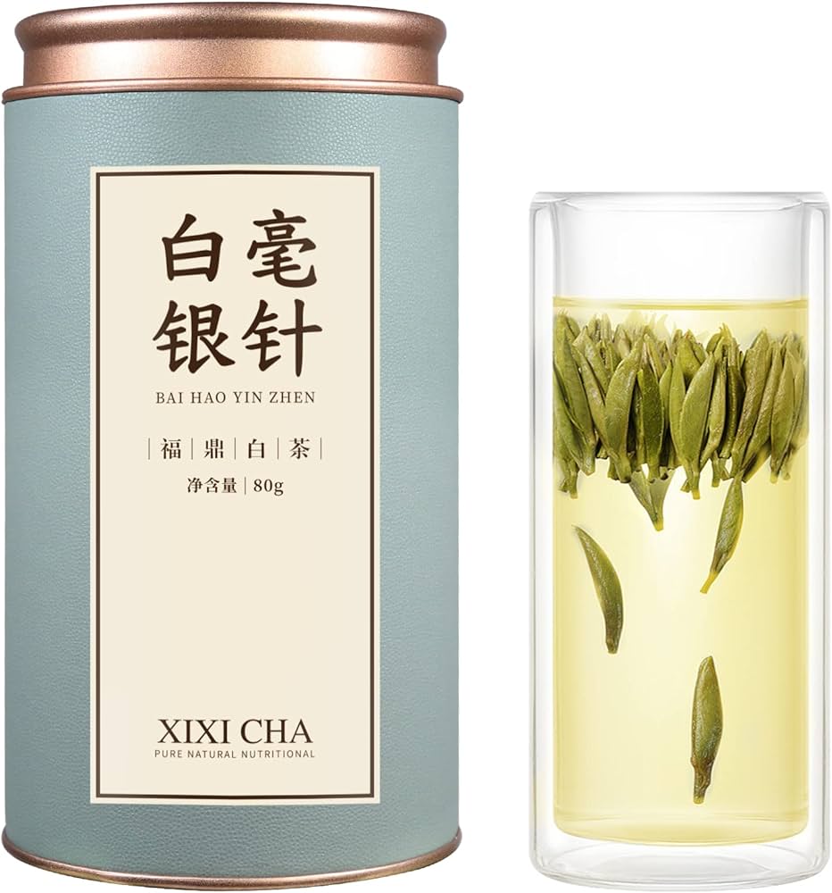 Amazon.co.jp: XIXICHA 白茶 白毫银针 特級白毫銀針80g 中国茶 福鼎