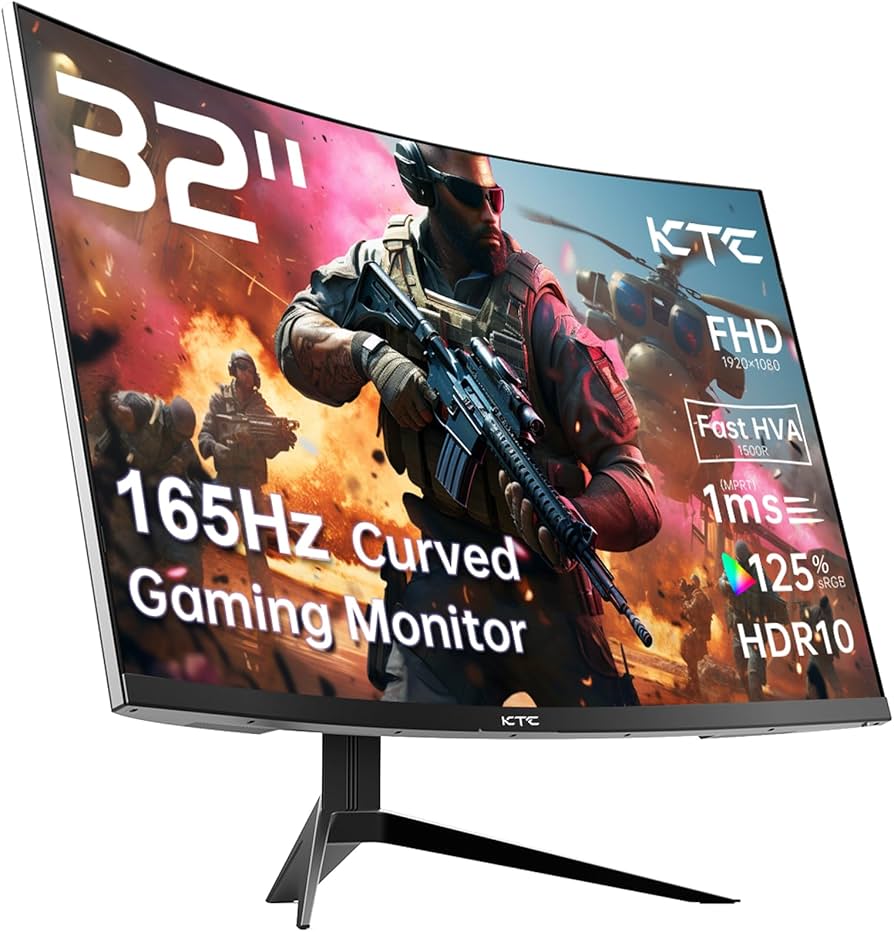 Amazon.com: KTC 32 Inch FHD 1080p Curved Gaming Monitor - VA 1500R