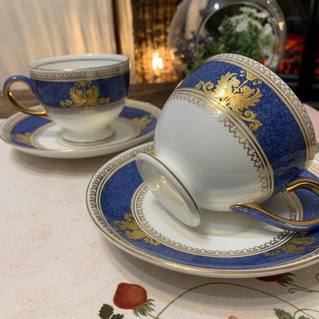 WEDGWOOD ウェッジウッド コロンビア 金彩 カップ ソーサー パウダー
