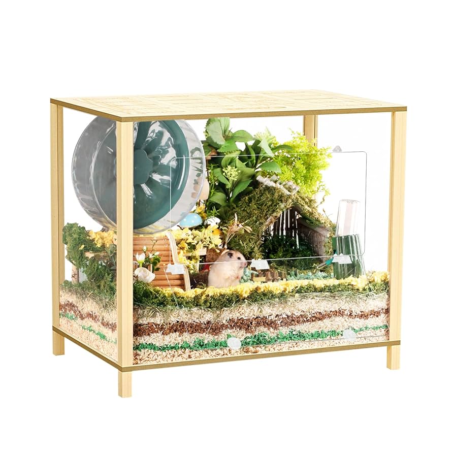 ハムスター レオパ 小動物 木製 ケージ 600×400×300 オーダーメイド