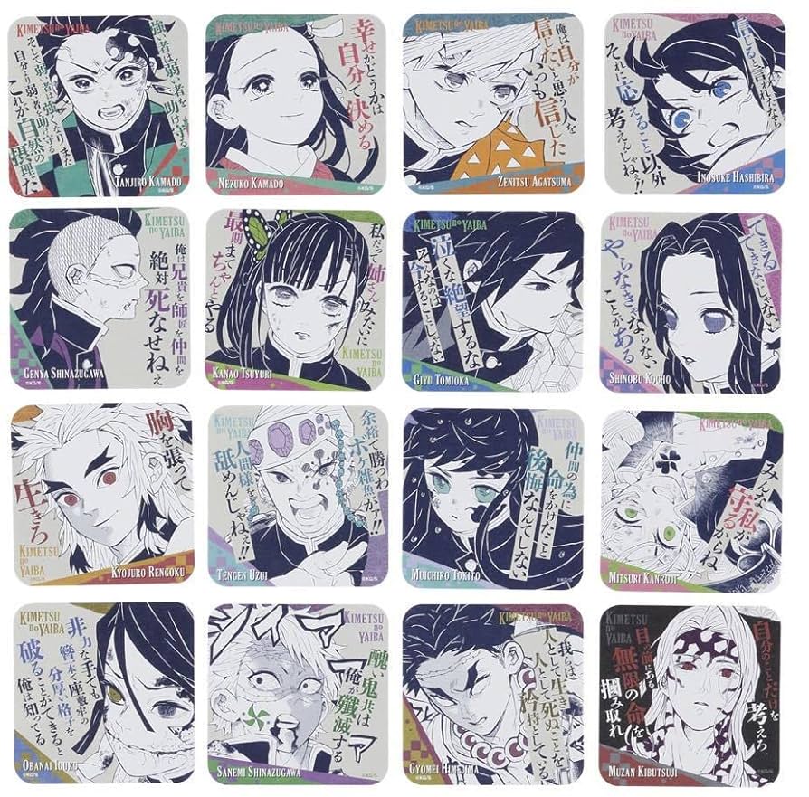 鬼滅の刃 アートコースター 第1弾 BOX 特典付 原作柄 鬼滅の刃
