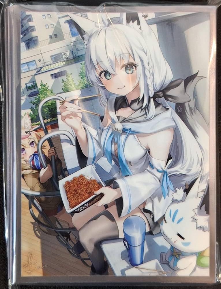 β1 ホロライブ 狐じゃい&じー 白上フブキ スリーブ&プレイマット