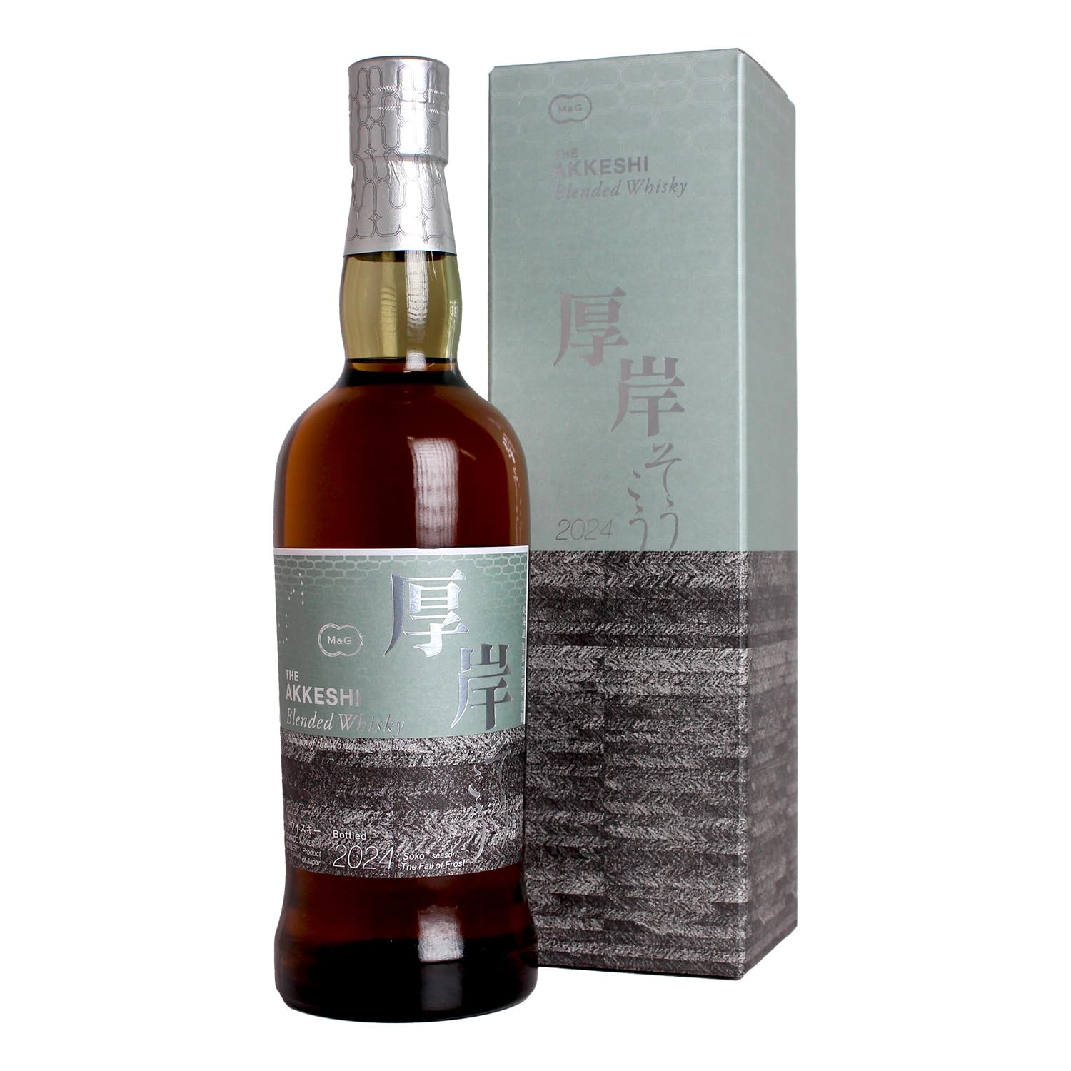 Amazon.co.jp: 厚岸 ブレンデッドウイスキー 霜降 48% [ウイスキー