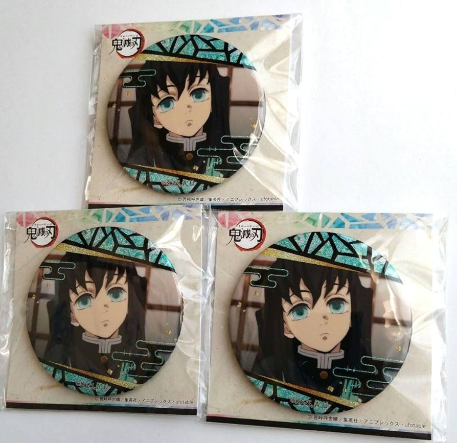 Amazon | 鬼滅 時透無一郎 螺鈿風シリーズ 缶バッジ 3点セット