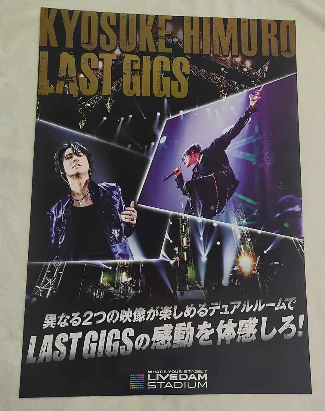 氷室京介 LAST GIGS 特大のぼり タペストリー B 氷室京介 LAST GIGS