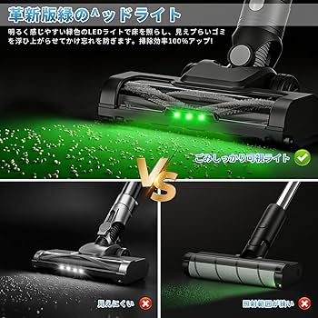 Amazon | 掃除機 コードレス【70,000PA超強力吸引・自立式設計
