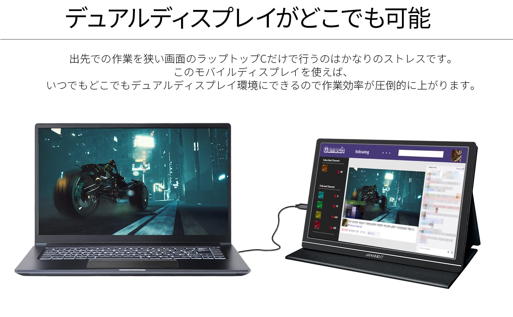 Amazon.co.jp: JAPANNEXT 10.1インチ モバイルモニター IPS パネル