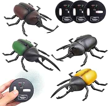 Amazon | 【まるで本物!リアルに動く!】 昆虫 ラジコン カブトムシ 4種