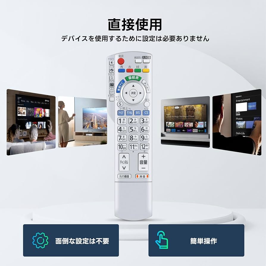 Amazon | テレビリモコン N2QAYB001080 for Panasonic パナソニック