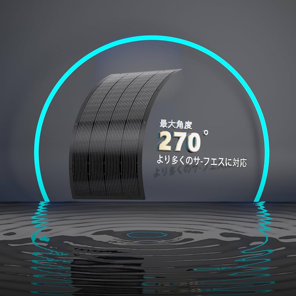 Amazon | Sanraifu ソーラーパネル フレキシブル 200W 単結晶 ETFE