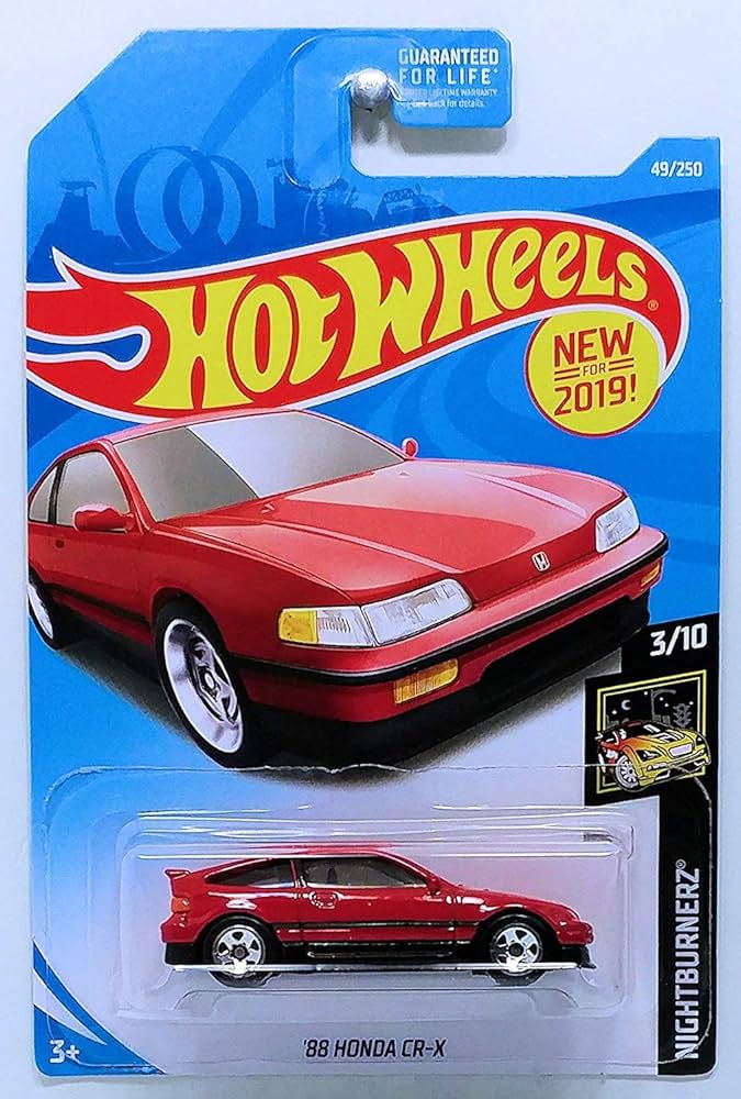Amazon.com: Hot Wheels 2019 Nightburnerz '88 Honda CR-X 49/250