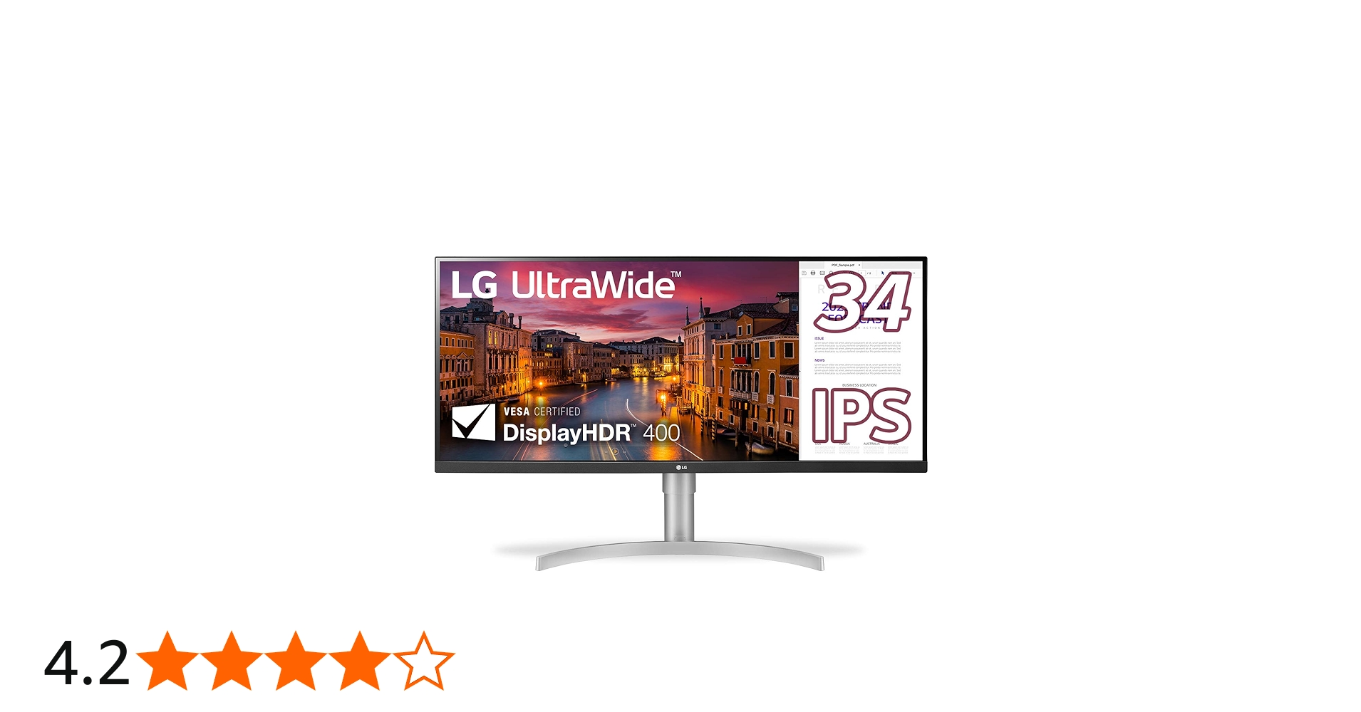 Amazon.co.jp: LG モニター ディスプレイ 34WN650-W 34インチ/平面