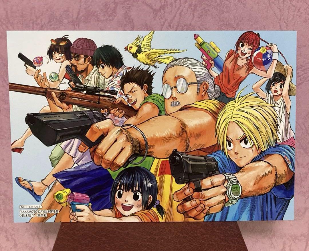 サカモトデイズ 額装高精細デジタルカラー 3周年記念イラスト SAKAMOTO