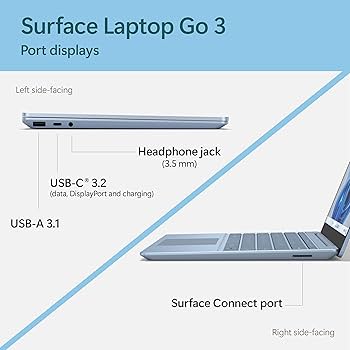 Amazon.com: Microsoft Surface Laptop Go 3 (2023) - 12.4