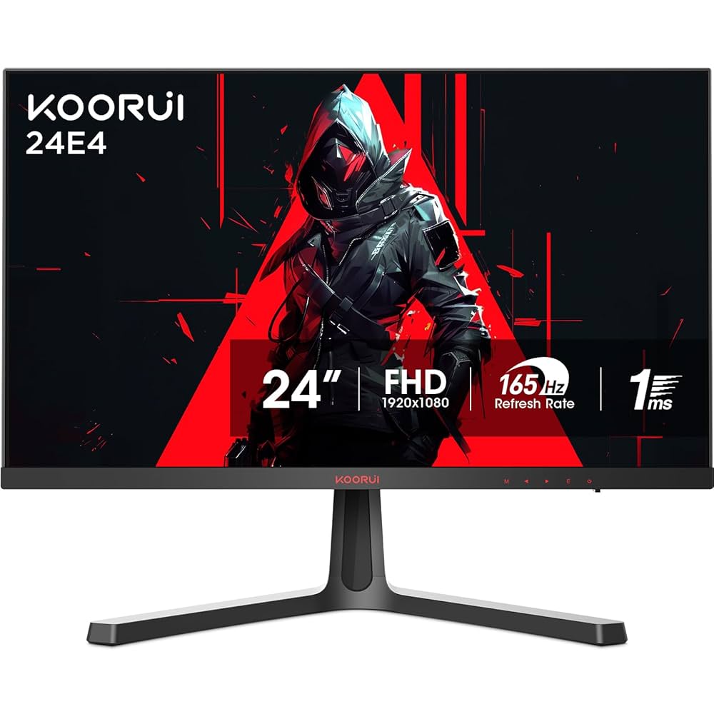 KOORUI 24E4 ゲーミングモニタ 165Hz FHD 1ms 完品 Amazon.co.jp