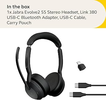 Amazon.com: Jabra Evolve2 55 Stereo Wireless Headset - Features