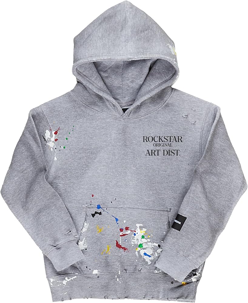 Amazon.com: ROCKSTAR ORIGINAL Boys Rockstar Art Dist. Grey Graphic