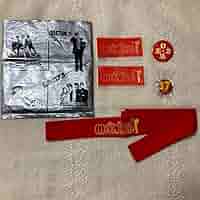 森高千里 コンサートグッズ ハチマキ 非実力派 ステッカ